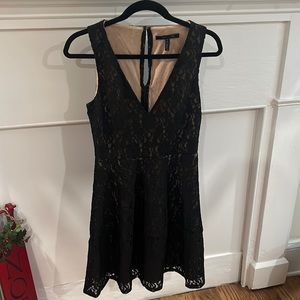 BCBG MaxAzaria Black Lace Sleeveless Dress.  Size Small